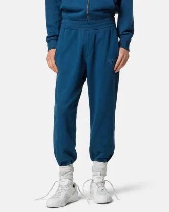 Embroidered Cotton-Jersey Sweatpants