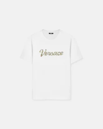 Embroidered Cotton-Jersey T-Shirt