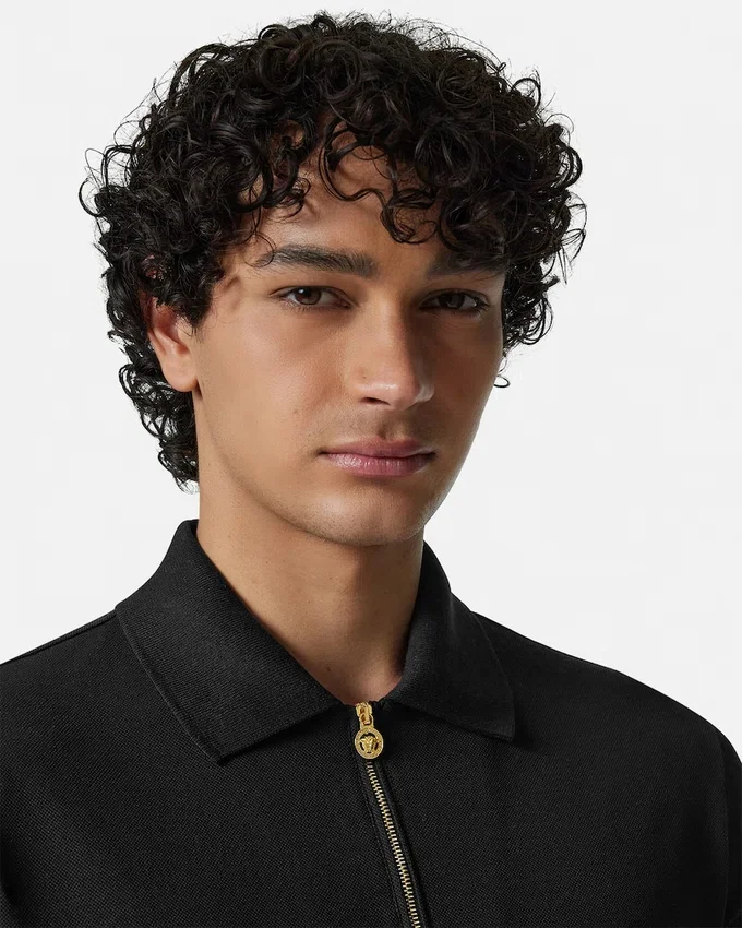 Embroidered Cotton-Piqué Half-Zip Polo Embroidered Cotton-Piqué Half-Zip Polo