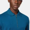 Embroidered Cotton-Piqué Half-Zip Polo Embroidered Cotton-Piqué Half-Zip Polo