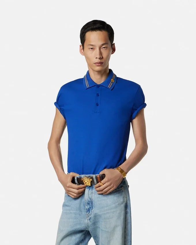 Embroidered Cotton Piqué Polo Embroidered Cotton Piqué Polo