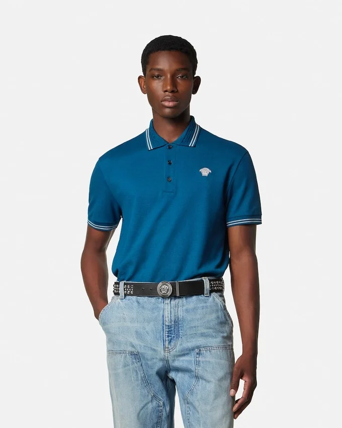 Embroidered Cotton Piqué Polo Embroidered Cotton Piqué Polo