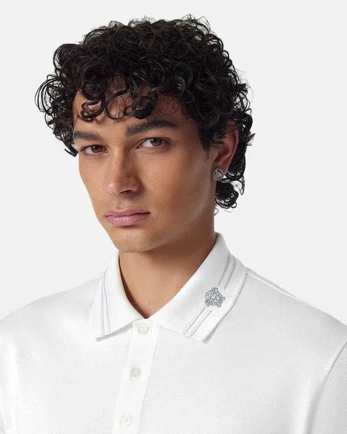 Embroidered Cotton Piqué Polo Embroidered Cotton Piqué Polo