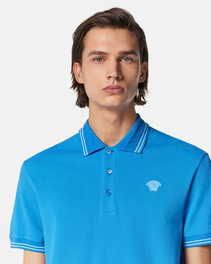 Embroidered Cotton Piqué Polo Embroidered Cotton Piqué Polo