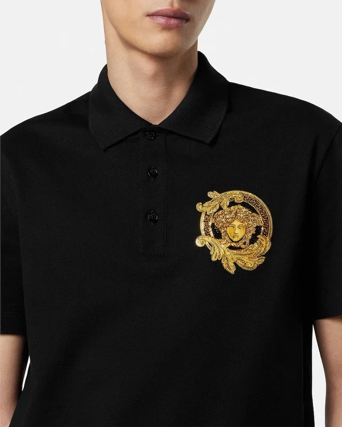 Embroidered Cotton Piqué Polo Embroidered Cotton Piqué Polo