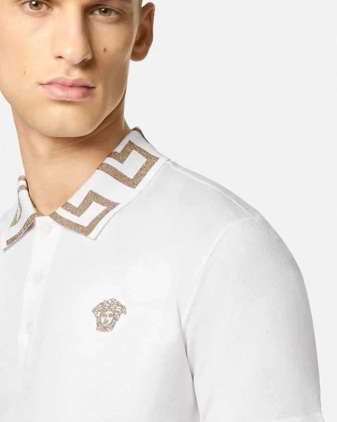 Embroidered Cotton Piqué Polo Embroidered Cotton Piqué Polo
