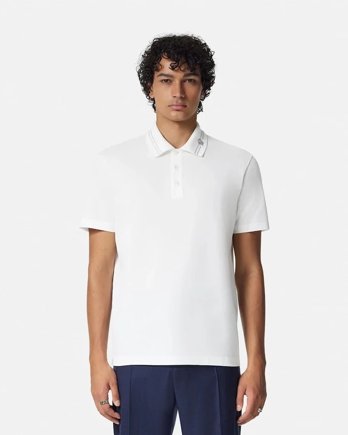 Embroidered Cotton Piqué Polo Embroidered Cotton Piqué Polo