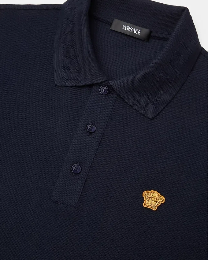 Embroidered Cotton Piqué Polo Embroidered Cotton Piqué Polo
