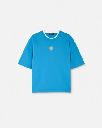 Embroidered Medusa Boxy T-Shirt Embroidered Medusa Boxy T-Shirt