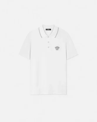 Embroidered Medusa Polo Shirt