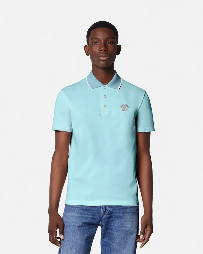 Embroidered Medusa Polo Shirt Embroidered Medusa Polo Shirt