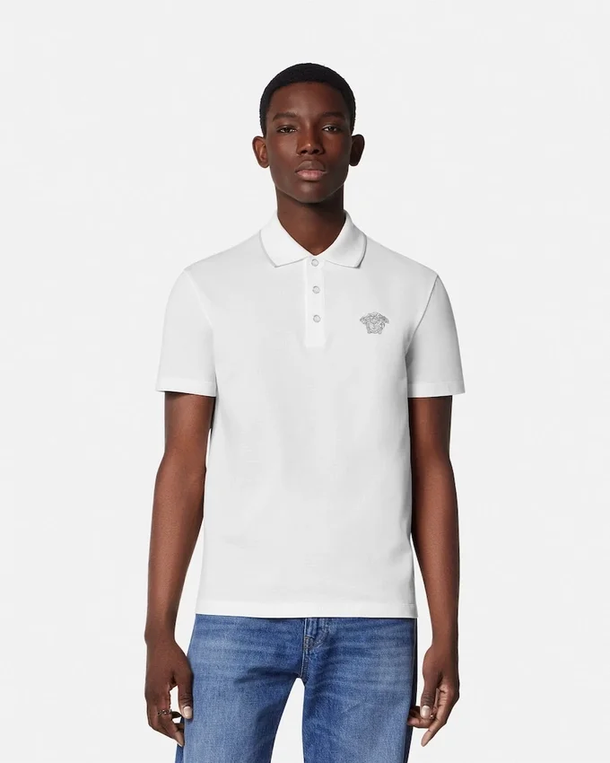 Embroidered Medusa Polo Shirt Embroidered Medusa Polo Shirt