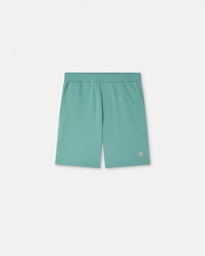 Embroidered Medusa Sweat Shorts Embroidered Medusa Sweat Shorts