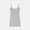 Embroidered Ribbed Cotton Mini Dress Embroidered Ribbed Cotton Mini Dress