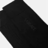 Embroidered Ribbed Cotton Socks