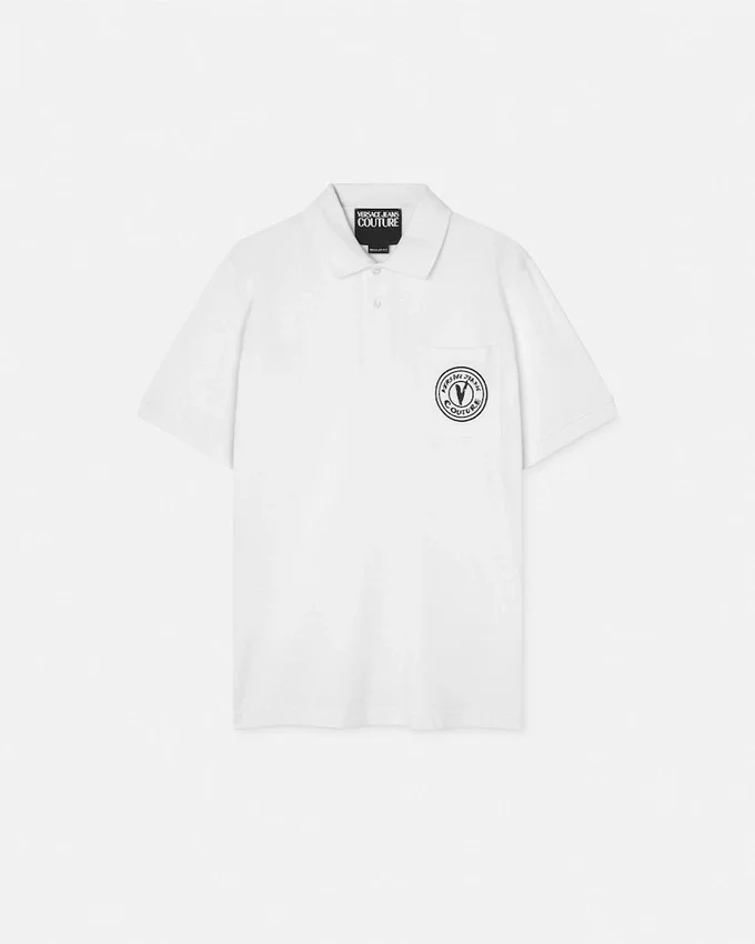Embroidered V-Emblem Polo Shirt Embroidered V-Emblem Polo Shirt
