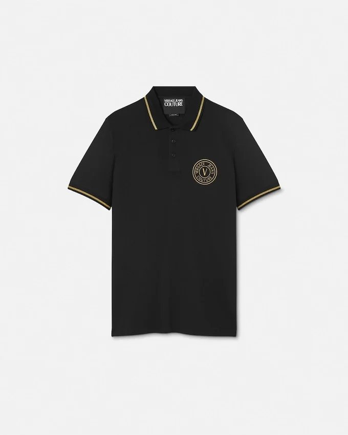 Embroidered V-Emblem Polo Shirt Embroidered V-Emblem Polo Shirt