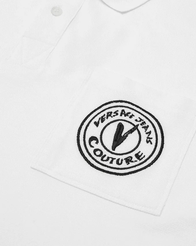 Embroidered V-Emblem Polo Shirt Embroidered V-Emblem Polo Shirt