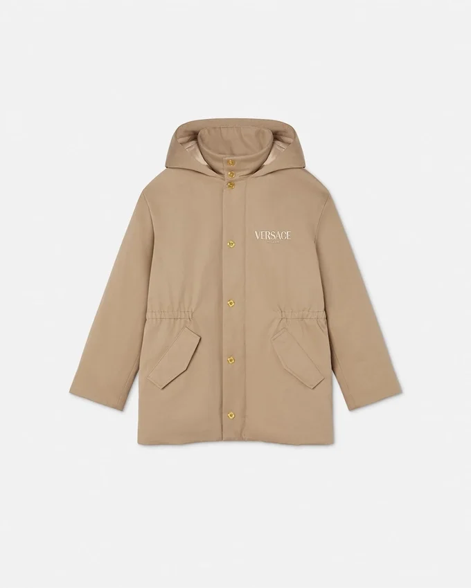 Embroidered Versace Milano Kids Parka Embroidered Versace Milano Kids Parka