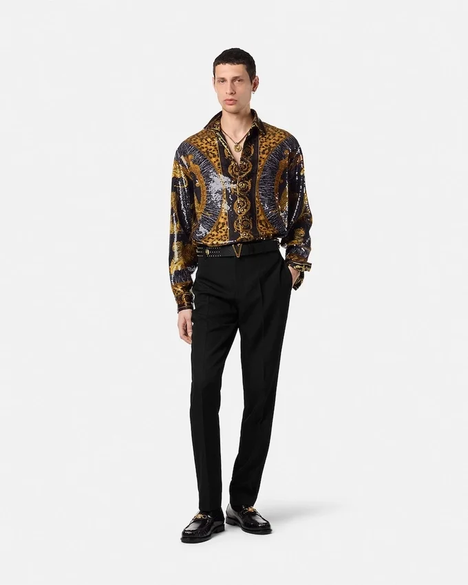 Embroidered Wild Cats Overshirt Embroidered Wild Cats Overshirt