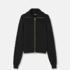 Embroidered Wool Knit Zip Sweater Embroidered Wool Knit Zip Sweater