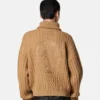 Embroidered Wool Knit Zip Sweater
