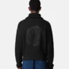 Embroidered Wool Knit Zip Sweater Embroidered Wool Knit Zip Sweater