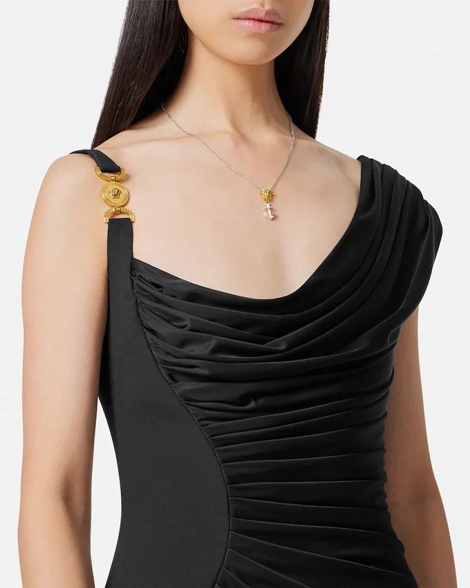 Envers-Satin Crépe Draped Mini Dress Envers-Satin Crépe Draped Mini Dress