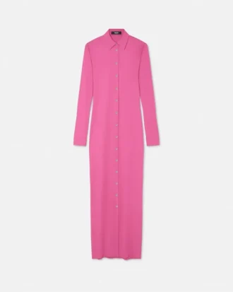 Fitted Maxi Shirt Dress