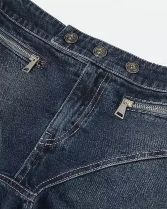 Flared Denim Skirt