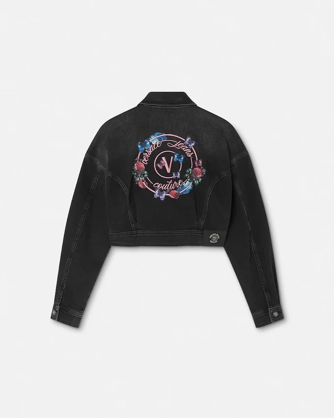 Floral V-Emblem Denim Jacket Floral V-Emblem Denim Jacket