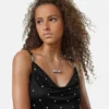 Gianni Ribbon Crystal Necklace