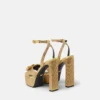 Gianni Ribbon Embellished Satin Sandals 140 mm Gianni Ribbon Embellished Satin Sandals 140 mm