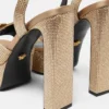 Gianni Ribbon Embellished Satin Sandals 140 mm Gianni Ribbon Embellished Satin Sandals 140 mm