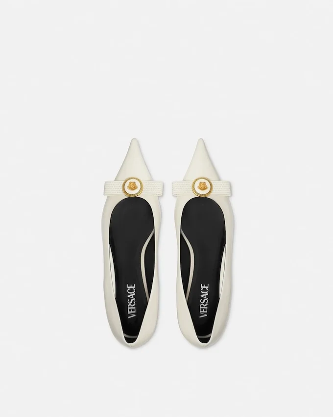 Gianni Ribbon Leather Ballerinas Gianni Ribbon Leather Ballerinas