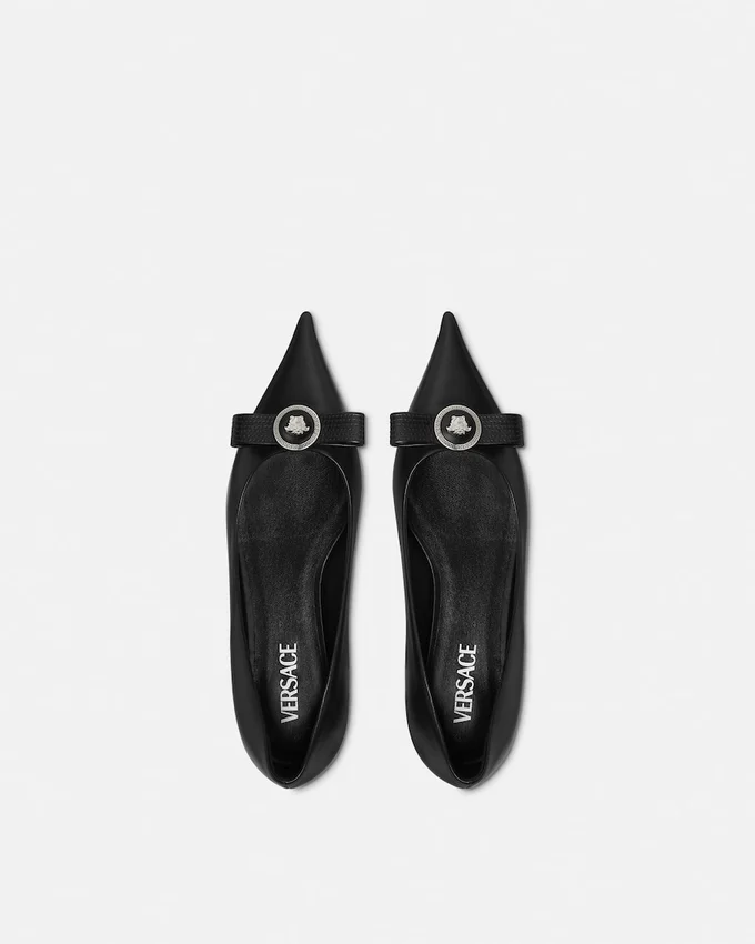 Gianni Ribbon Leather Ballerinas Gianni Ribbon Leather Ballerinas