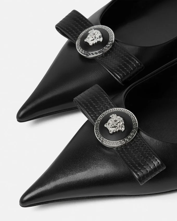 Gianni Ribbon Leather Ballerinas Gianni Ribbon Leather Ballerinas