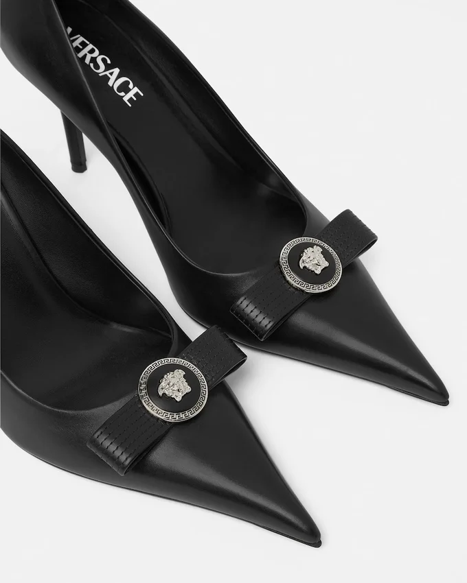Gianni Ribbon Leather Pumps 85 mm Gianni Ribbon Leather Pumps 85 mm