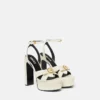 Gianni Ribbon Leather Sandals 140 mm Gianni Ribbon Leather Sandals 140 mm