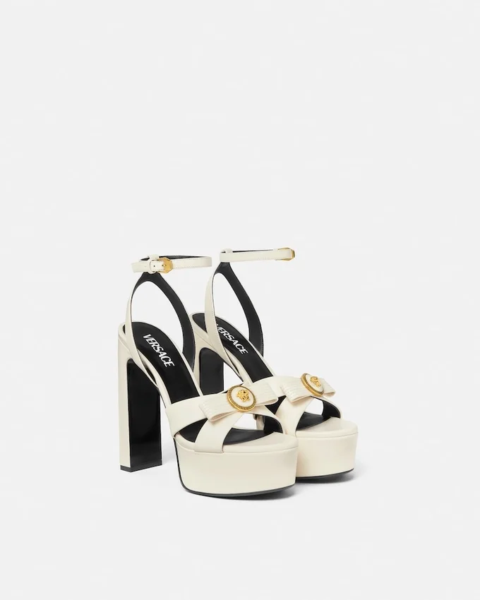 Gianni Ribbon Leather Sandals 140 mm Gianni Ribbon Leather Sandals 140 mm