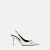Gianni Ribbon Leather Slingbacks 85 mm Gianni Ribbon Leather Slingbacks 85 mm