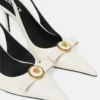 Gianni Ribbon Leather Slingbacks 85 mm Gianni Ribbon Leather Slingbacks 85 mm