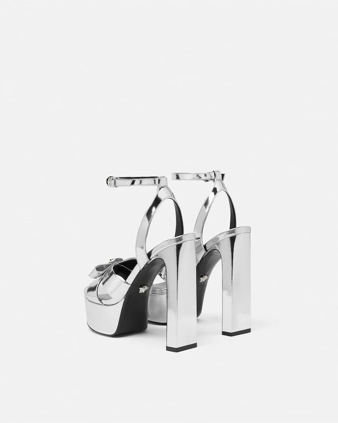 Gianni Ribbon Metallic Sandals 140 mm Gianni Ribbon Metallic Sandals 140 mm