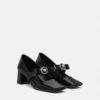 Gianni Ribbon Patent Block Pumps 55 mm Gianni Ribbon Patent Block Pumps 55 mm