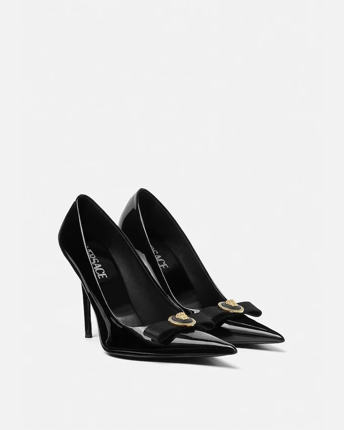 Gianni Ribbon Patent Pumps 110 mm Gianni Ribbon Patent Pumps 110 mm