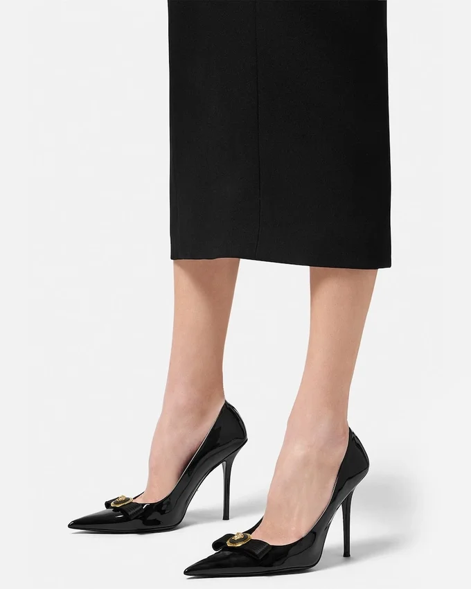 Gianni Ribbon Patent Pumps 110 mm Gianni Ribbon Patent Pumps 110 mm