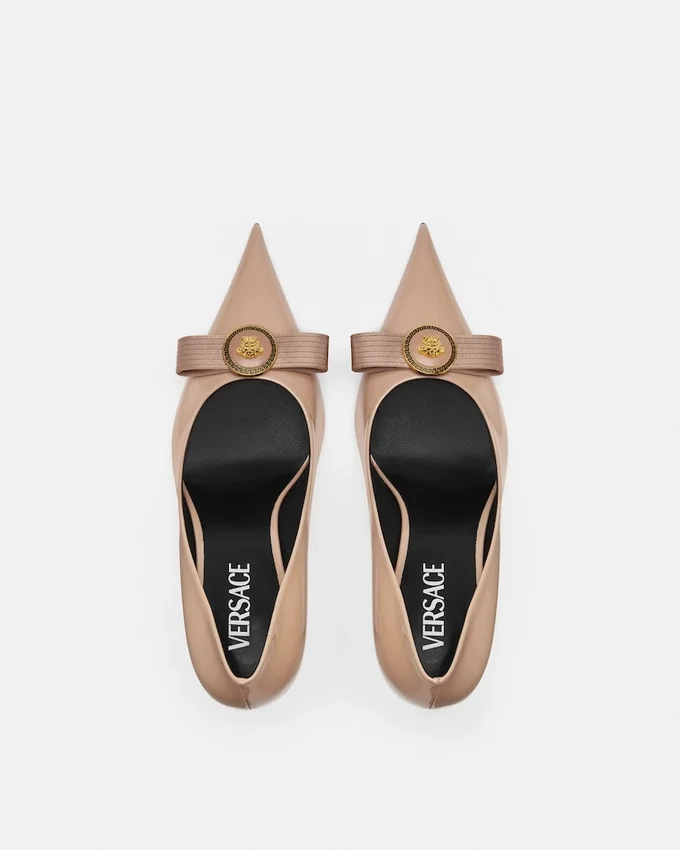 Gianni Ribbon Patent Pumps 85 mm Gianni Ribbon Patent Pumps 85 mm