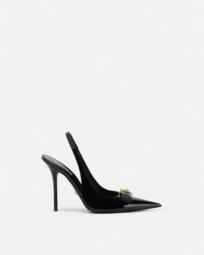 Gianni Ribbon Patent Slingbacks 110 mm Gianni Ribbon Patent Slingbacks 110 mm