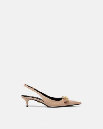 Gianni Ribbon Patent Slingbacks 45 mm