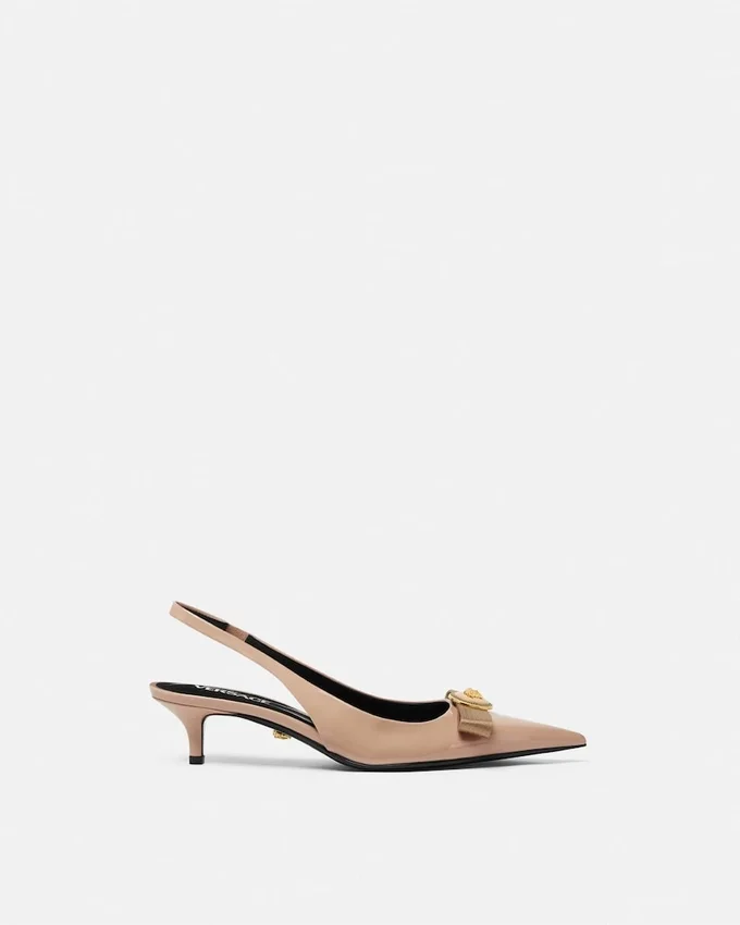 Gianni Ribbon Patent Slingbacks 45 mm Gianni Ribbon Patent Slingbacks 45 mm